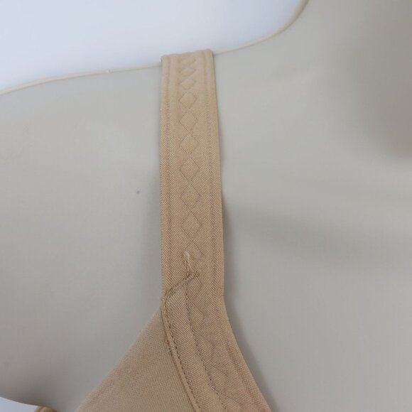 Warners 36C Bra 2055 Invisible Bliss Wireless T Shirt Solid Beige Lined Women - Picture 2 of 15
